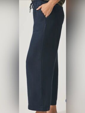 Splendid Cropped Leg Wide Leg Linen Pants NWT Size Medium